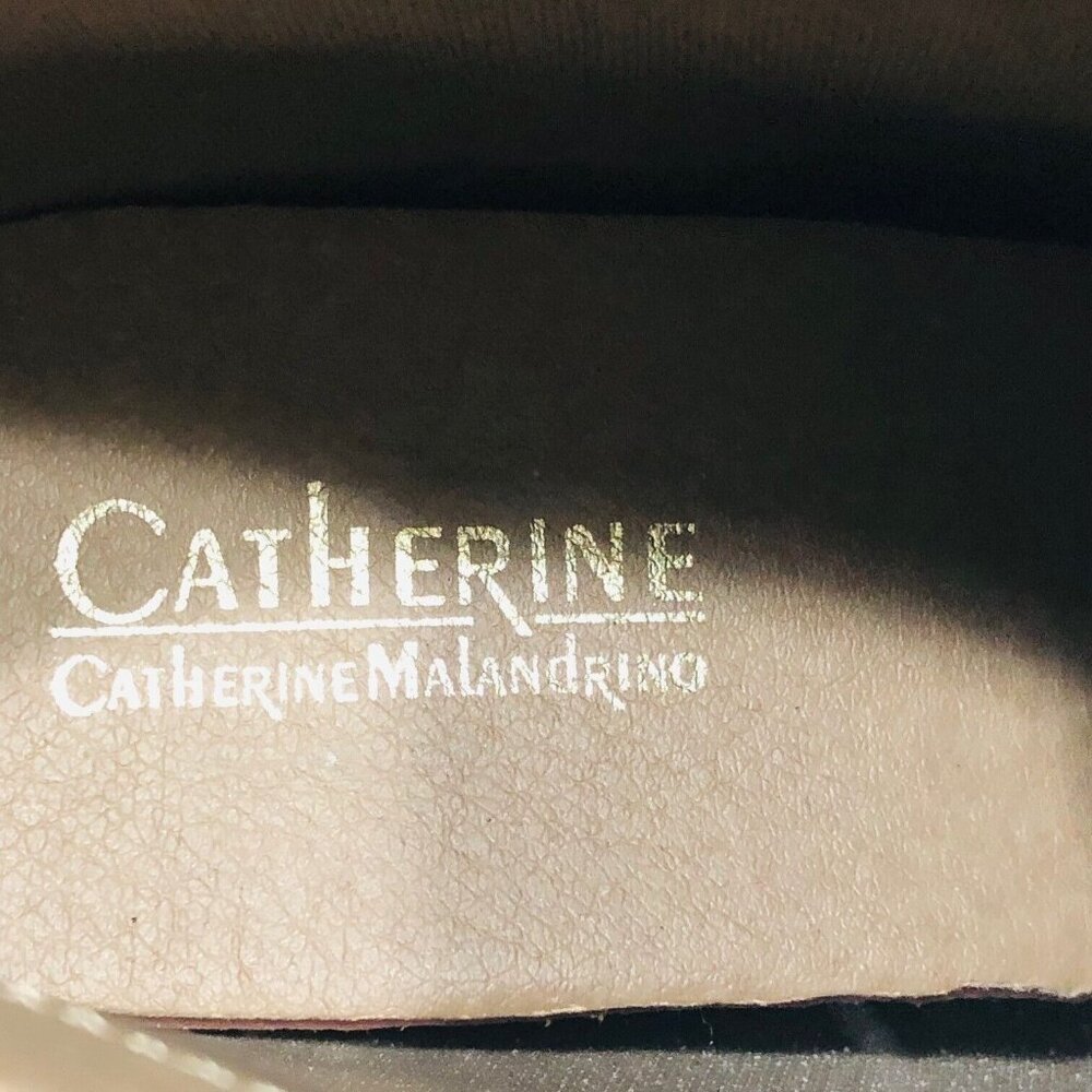Catherine Malandrino Sabra Tan Suede Ankle Boots Booties Women's 8 Hidden Wedge - Picture 9 of 10